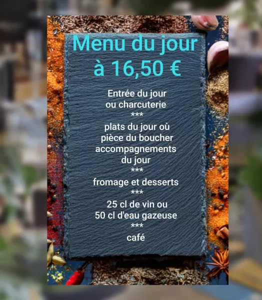 Menu du Jour pour 2 personnes